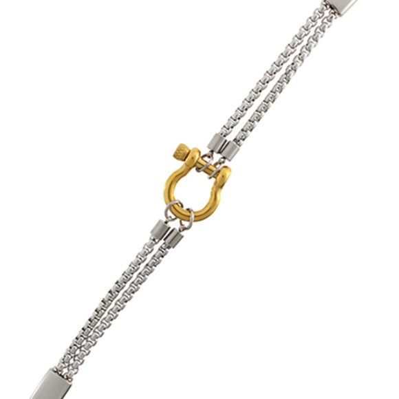 Layered U Shape Bracelet - Picture 2 of 2